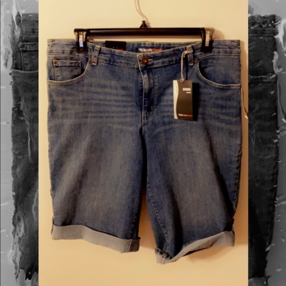 Style&Co. curvy fit plus size Bermuda shorts NWT